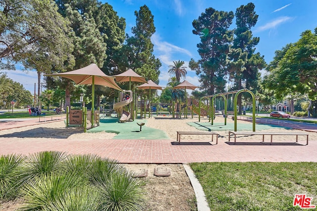 view of jungle gym