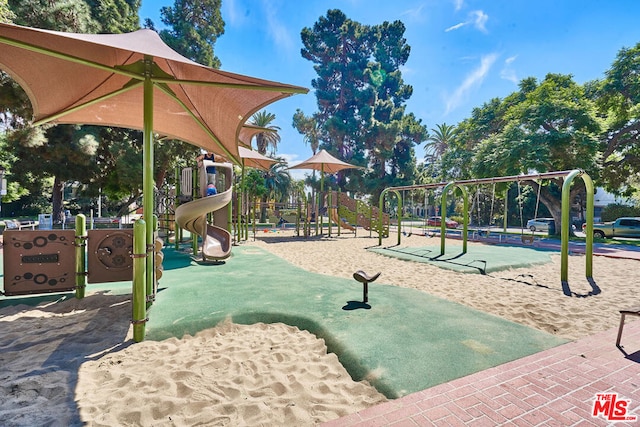 view of jungle gym