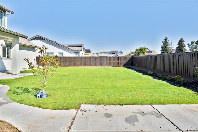 view of yard with a patio