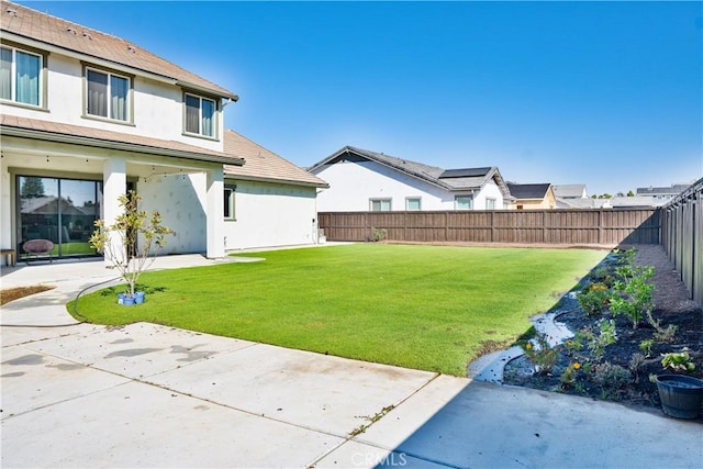 view of yard with a patio