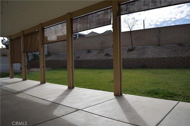 view of patio / terrace with a fenced backyard