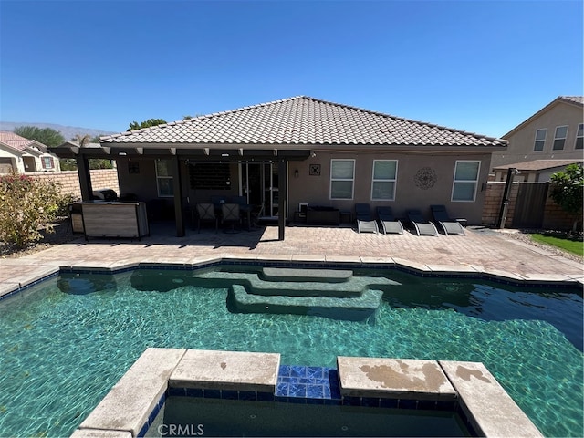 view of pool with a patio