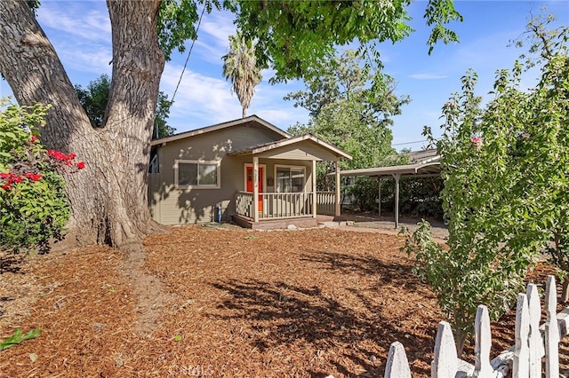 view of front of home