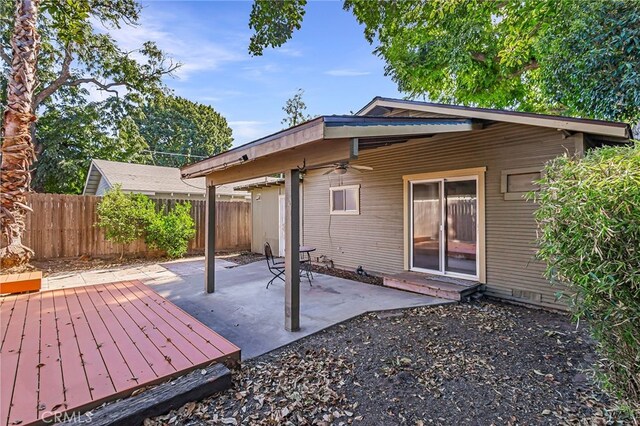 rear view of house featuring a patio area