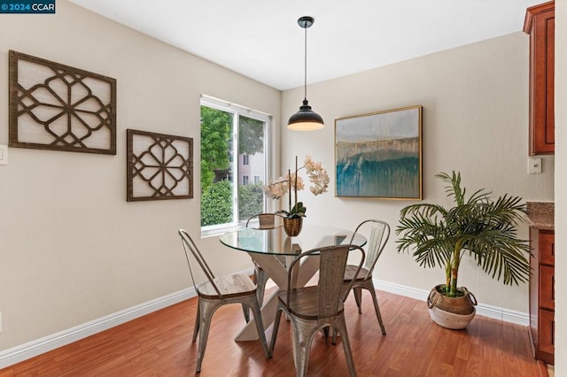 dining room featuring hardwood / wood-style floors