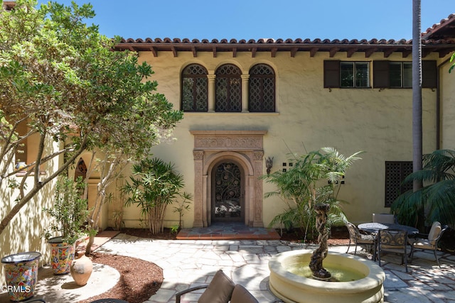 exterior space with a patio area