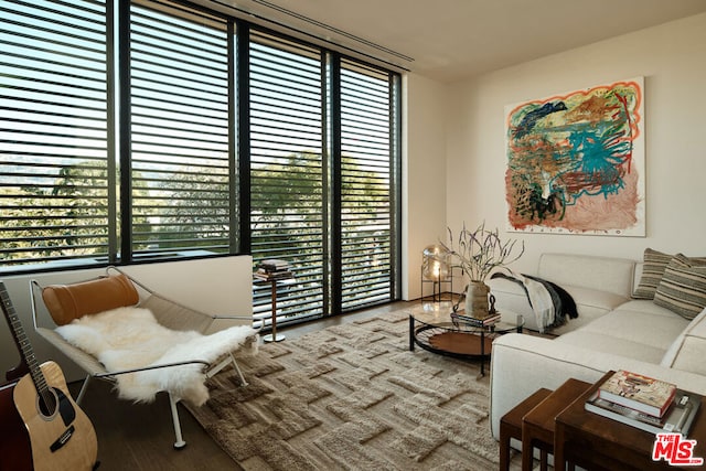 interior space featuring hardwood / wood-style flooring