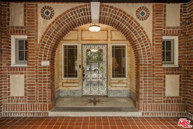 view of exterior entry