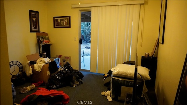 bedroom featuring carpet and multiple windows