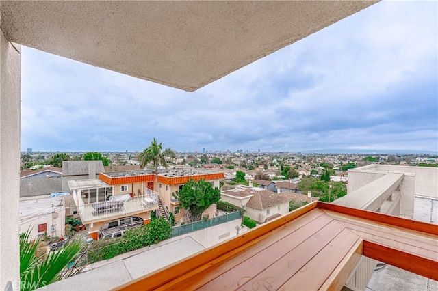 view of balcony