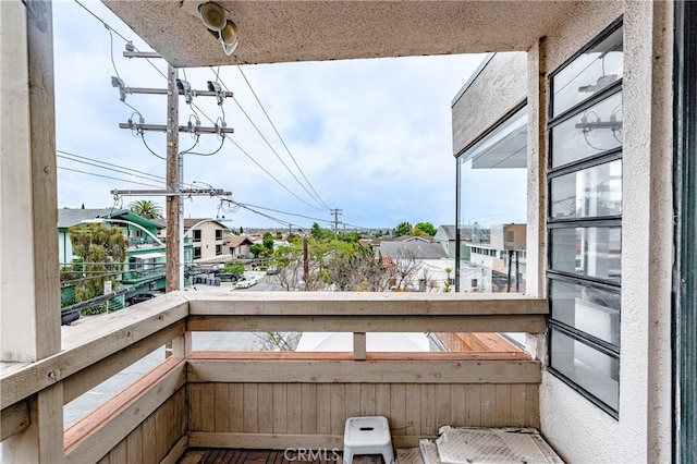 view of balcony