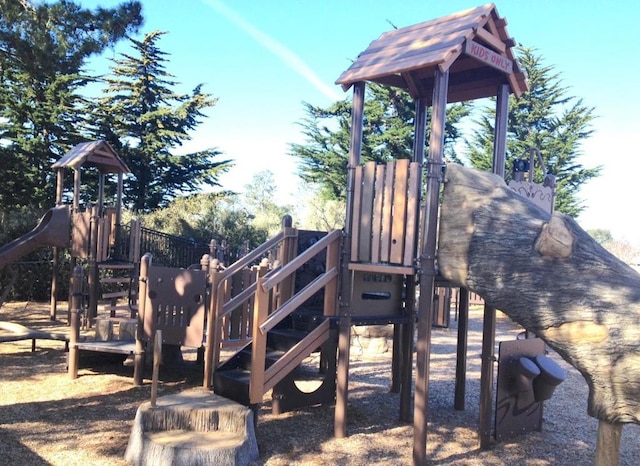 view of jungle gym