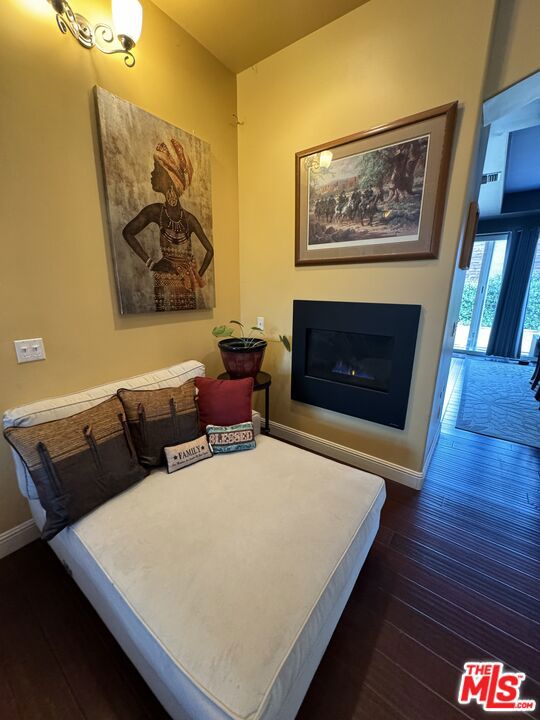 interior space featuring dark hardwood / wood-style flooring