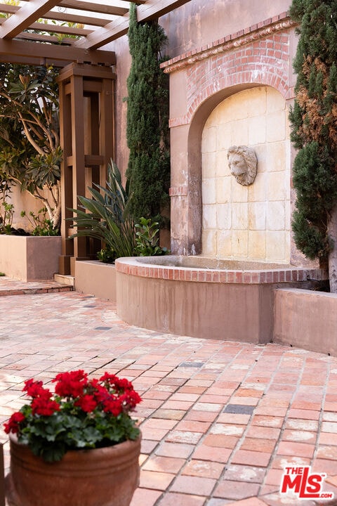 view of patio / terrace with a pergola