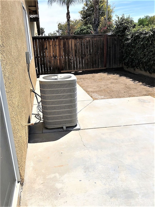 view of patio / terrace with central AC