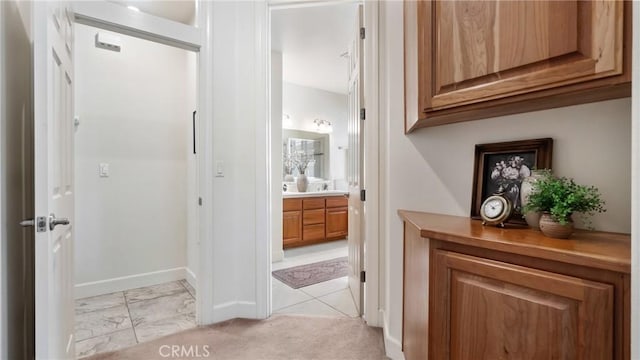 bathroom with vanity