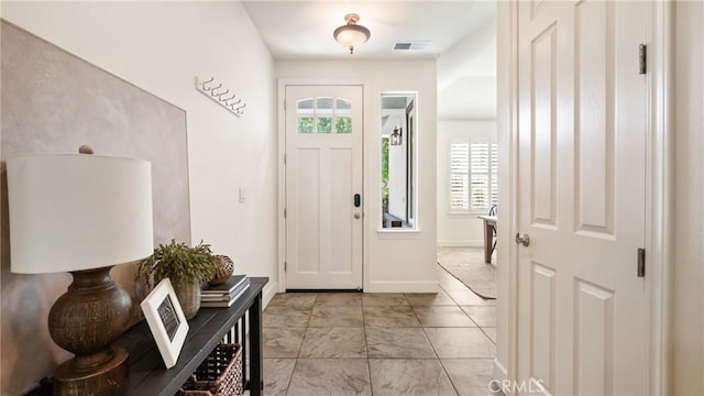 view of foyer entrance