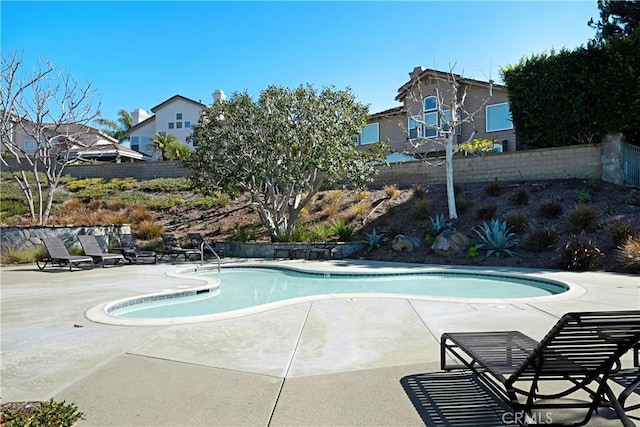 view of pool with a patio area