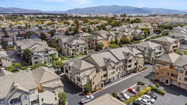 bird's eye view featuring a mountain view