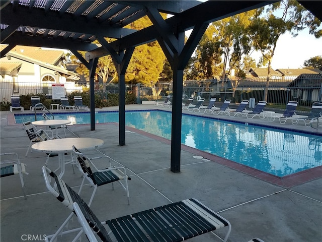 view of pool with a patio