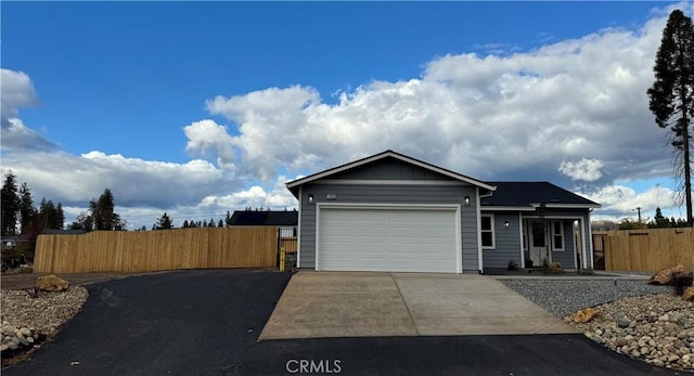 view of front of home featuring a garage