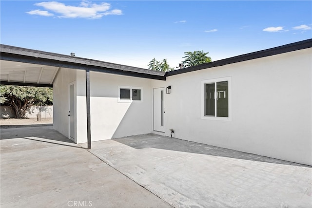 rear view of house featuring a patio area