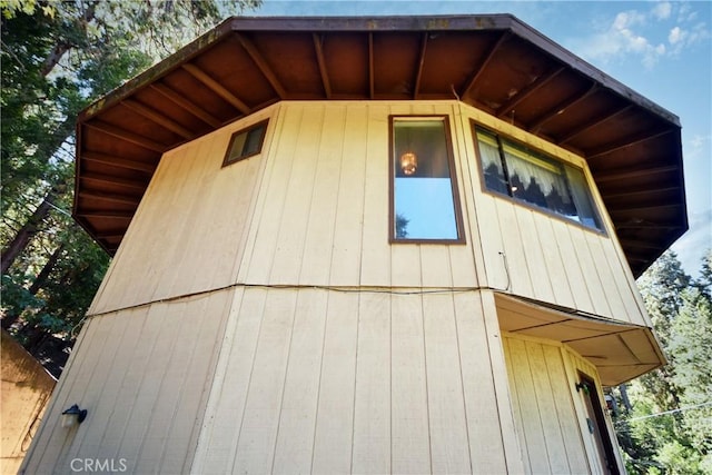 view of home's exterior with a standing seam roof