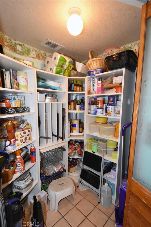 pantry with visible vents