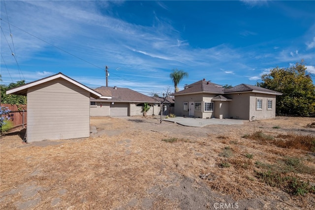 view of back of property