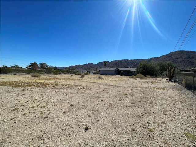 property view of mountains with a rural view