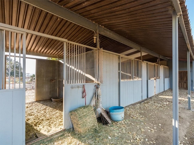 view of stable