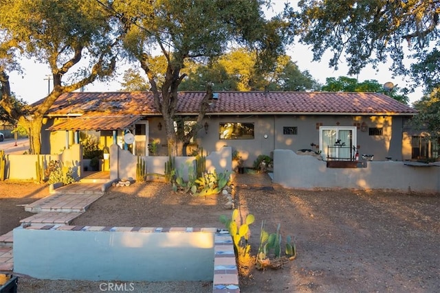 view of front of home