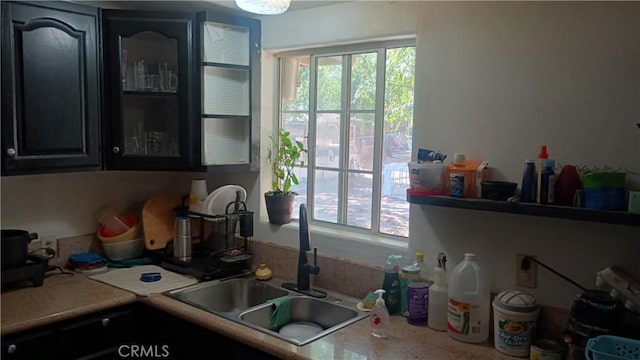 kitchen featuring a healthy amount of sunlight and sink