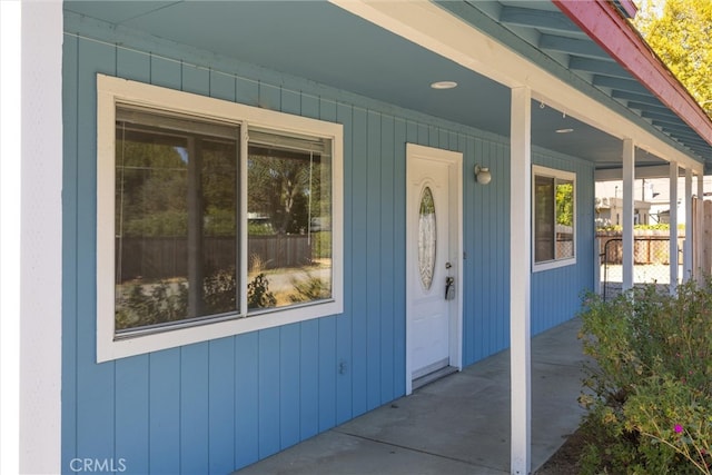 view of property entrance