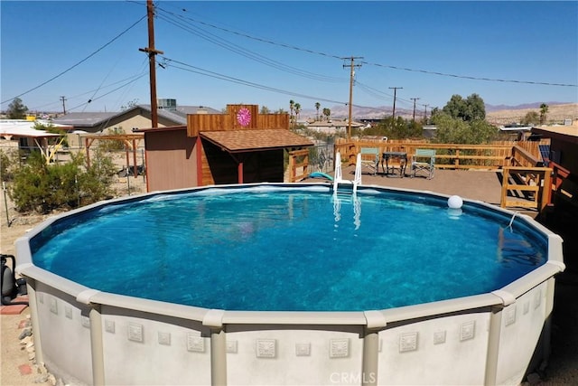 view of pool