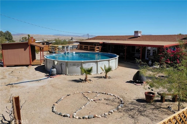 view of pool