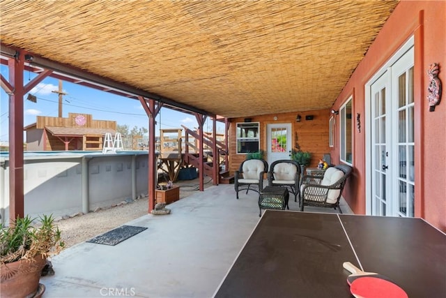 view of patio / terrace with french doors