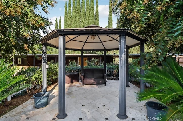 2611 Steeplechase Ln, Diamond Bar, CA 91765 - view of patio / terrace featuring a gazebo and a fenced backyard