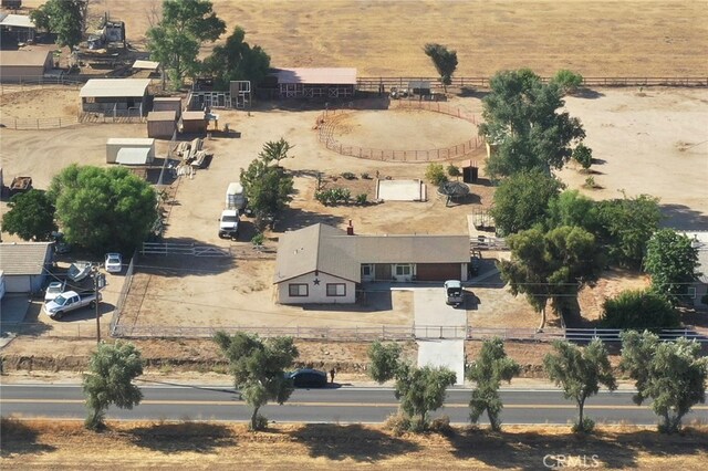 bird's eye view featuring a rural view