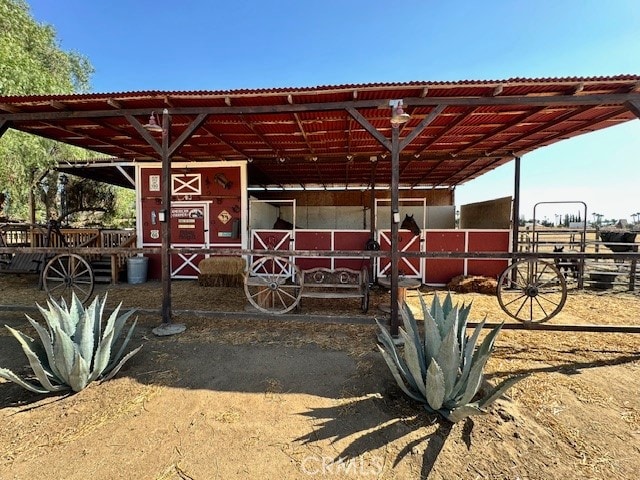 view of stable