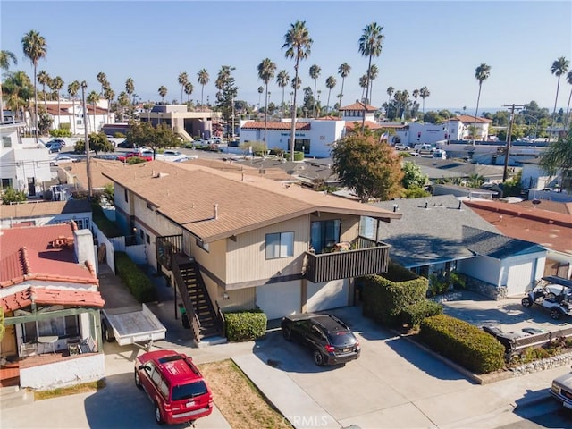 aerial view featuring a residential view