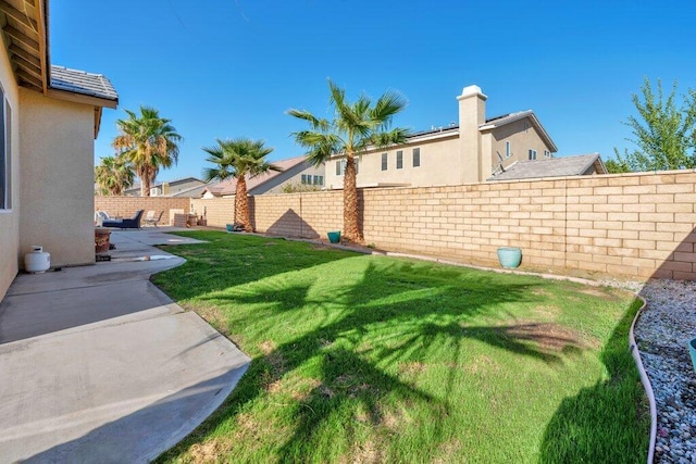 view of yard featuring a patio