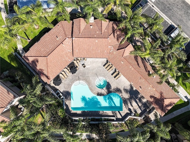 birds eye view of property