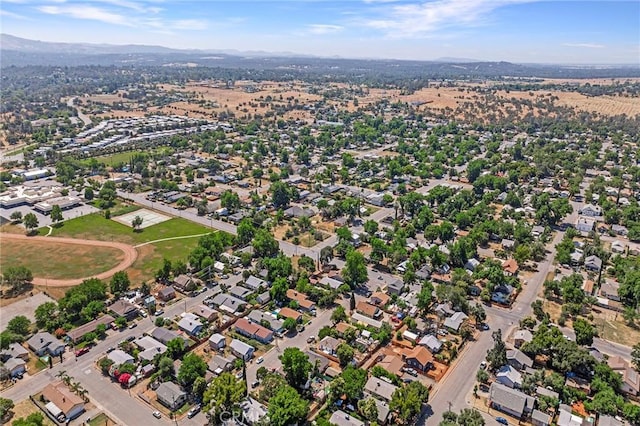 bird's eye view featuring a mountain view