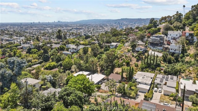 drone / aerial view with a residential view