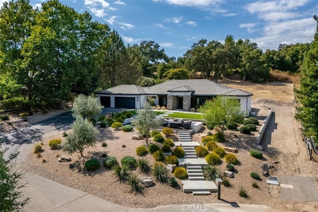 view of front of house featuring a garage