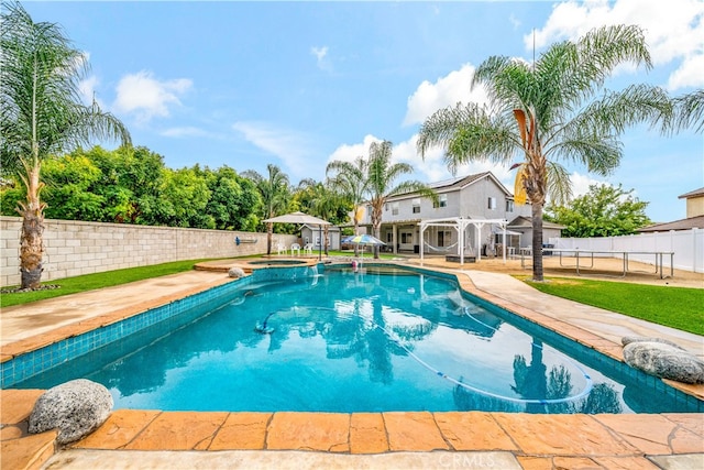 view of pool with a patio area