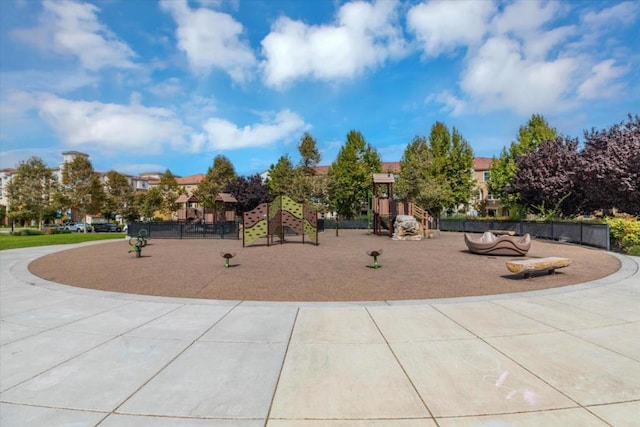 surrounding community featuring a playground