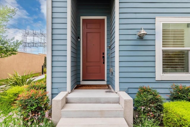 view of entrance to property