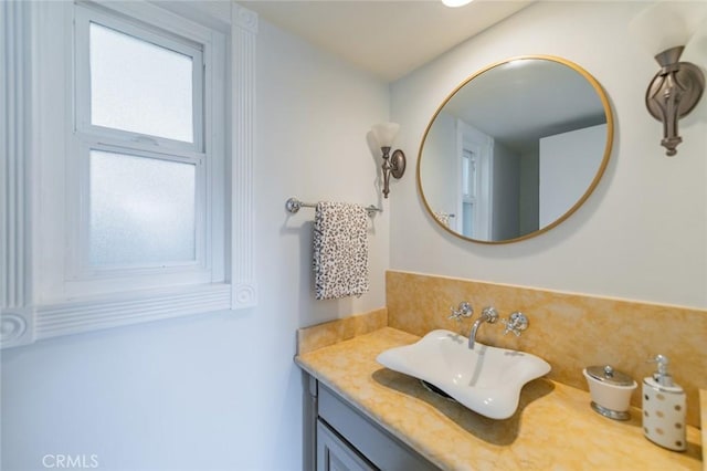 bathroom with vanity